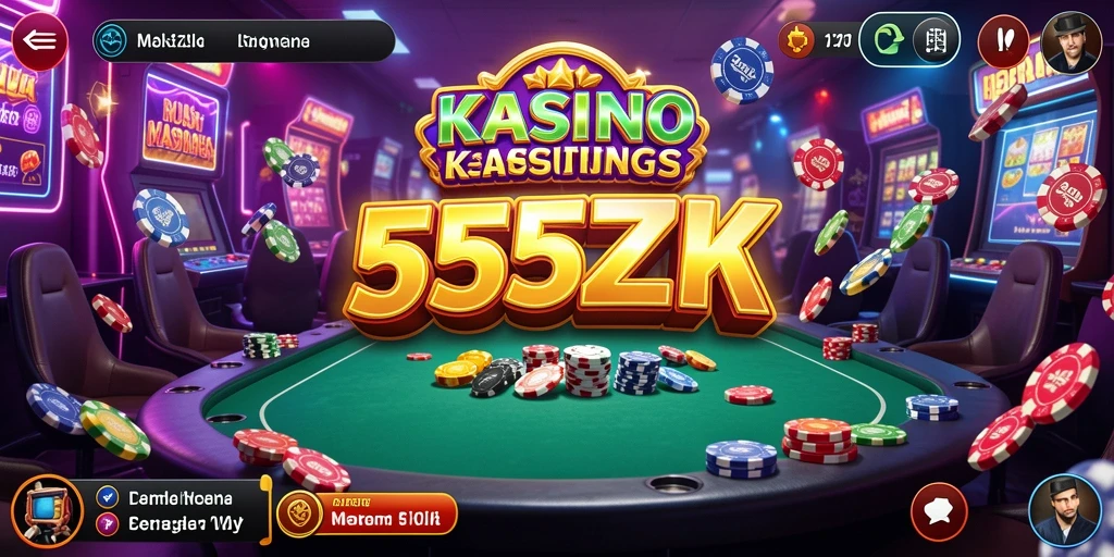 Tampilan gameplay menarik dari 555ZK yang memikat pemain.
