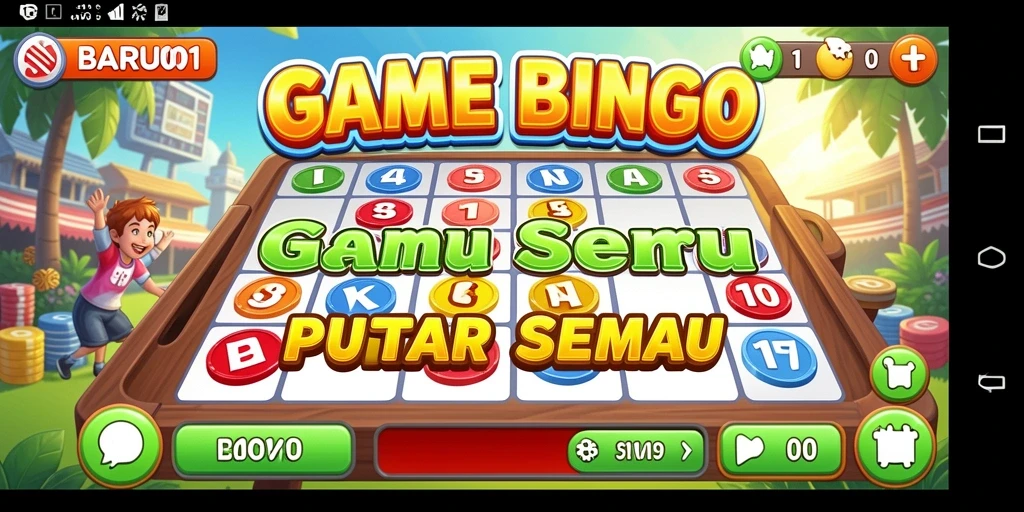 Screenshot dari gameplay seru BARU01 yang menampilkan aksi Bingo.