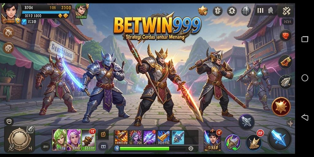 Tangkapan layar utama BETWIN999 menampilkan gameplay strategi yang dinamis.