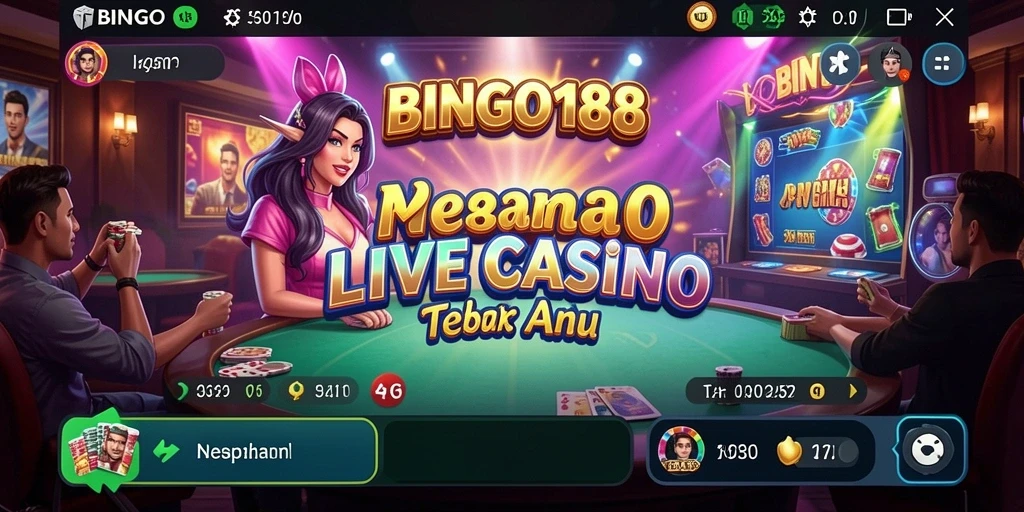 Tampilan gameplay BINGO188 yang menarik dan interaktif di Live Casino.