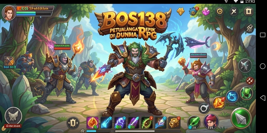 Tampilan gameplay BOS138 yang memukau dan penuh aksi RPG.