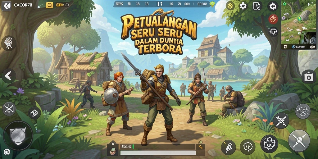 Gameplay mendalam di dunia terbuka CACOR78 dengan grafis yang memukau.