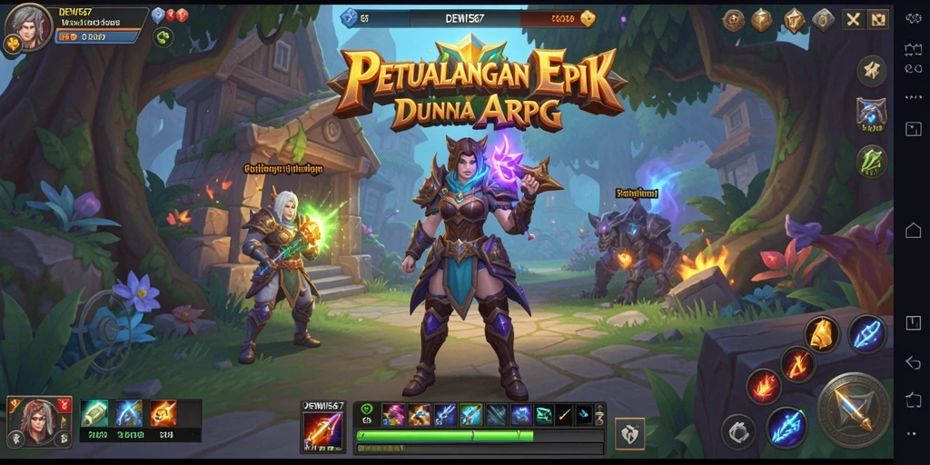 Gameplay seru dalam dunia DEWI567 ARPG yang penuh tantangan.
