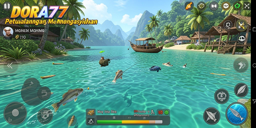 Gameplay Fishing yang seru dan menarik di DORA77.
