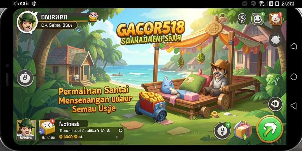 Tangkapan layar GACOR518 menampilkan gameplay yang seru dan menyenangkan.