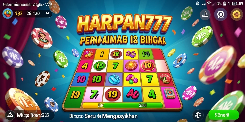 Gameplay seru HARAPAN777 dengan suasana Bingo yang menyenangkan.