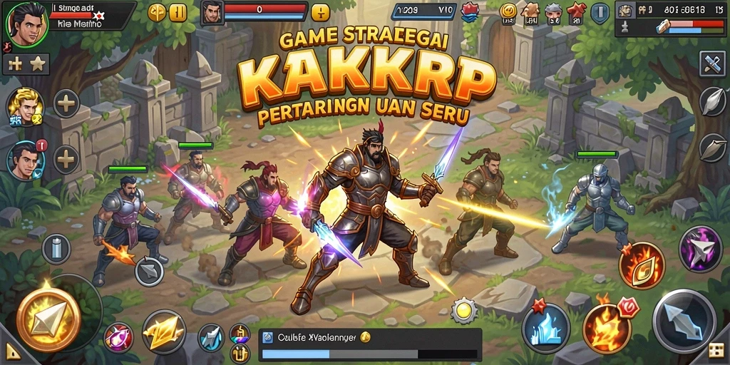 Tampilan gameplay KAKRP yang penuh aksi dan strategi.