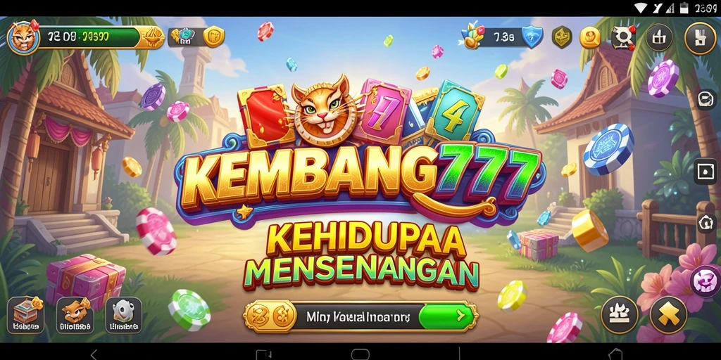 Tampilan gameplay KEMBANG777 dengan aktivitas simulasi yang seru.
