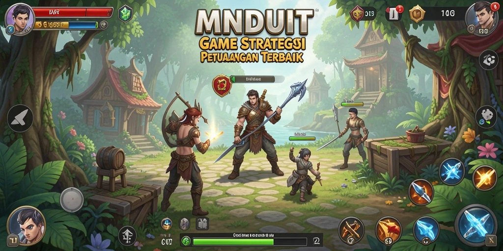 Tampilan gameplay <strong>MNDUIT</strong> dengan strategi menawan dan pertempuran seru.