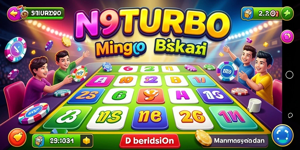 Tampilan gameplay seru di N9TURBO saat bermain Bingo.
