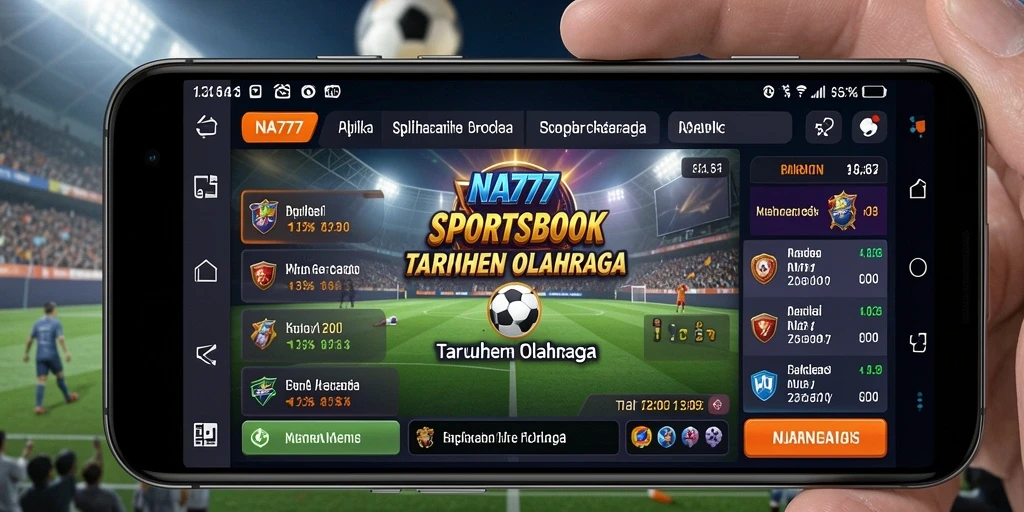 Tampilan gameplay NA777 saat pengguna bertaruh pada olahraga.