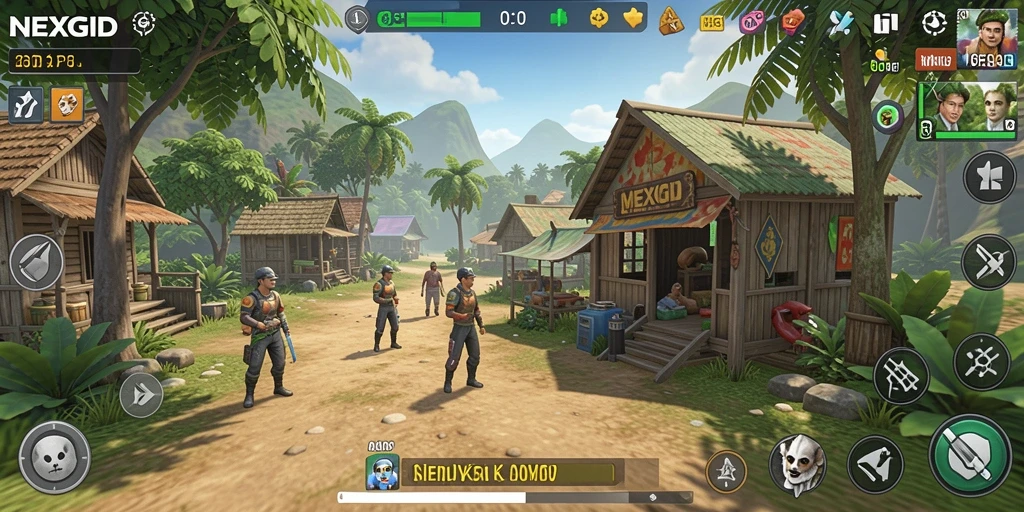 Tampilan gameplay NEXGID yang menarik dan interaktif.