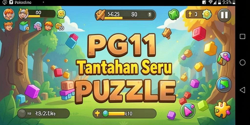 Screeenshot gameplay PG11 dengan tantangan Puzzle yang mendebarkan.
