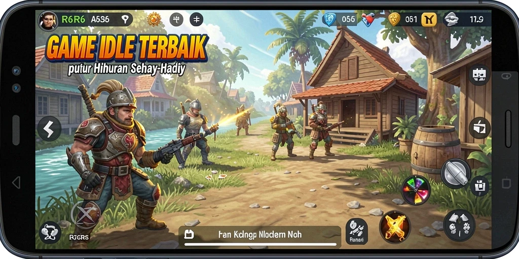 Screenshot menampilkan gameplay santai dan strategi cerdas dalam R6R6.