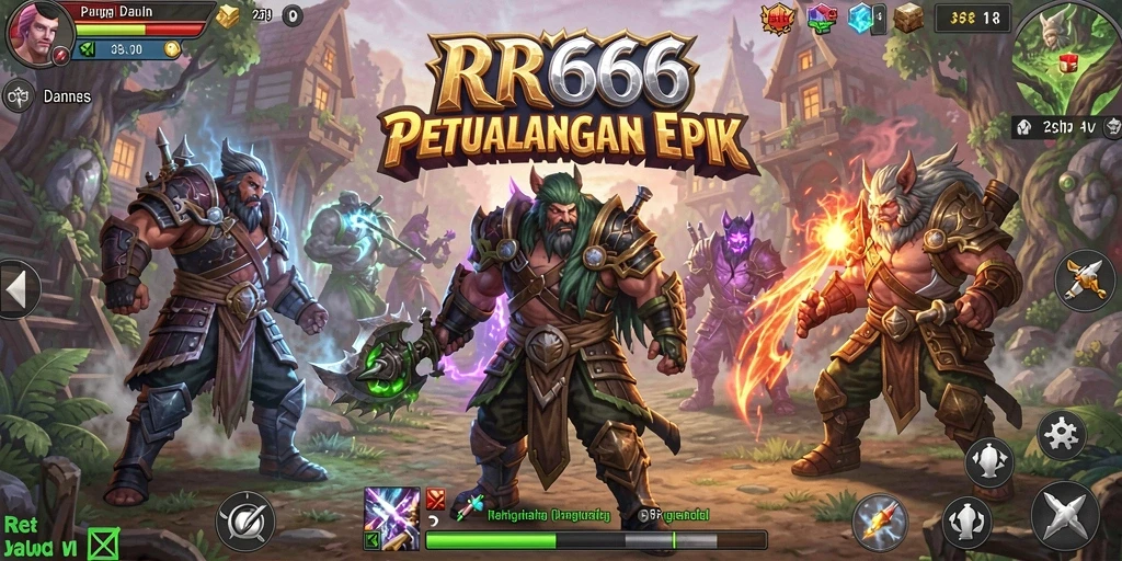 Tampilan gameplay seru di dunia RPG yang penuh petualangan.
