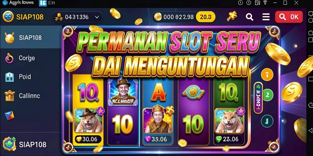 Screenshot gameplay Slot SIAP108 yang menarik dengan fitur bonus.