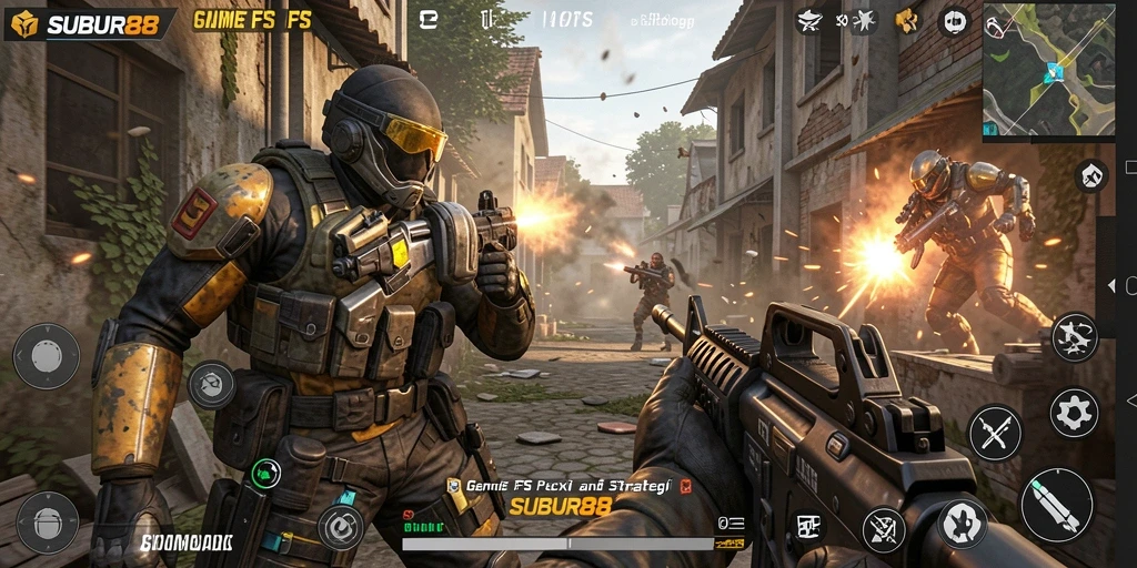 Gameplay seru dalam SUBUR88 saat pertempuran antar pemain.