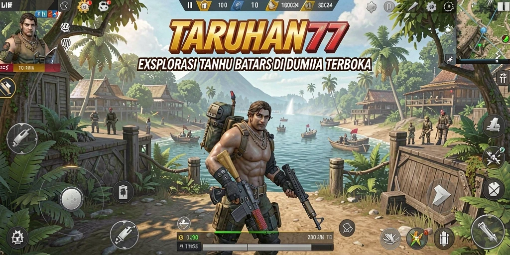 Screenshot menunjukkan aksi seru dalam dunia terbuka TARUHAN77.