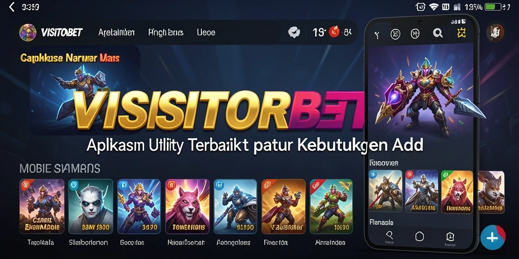 Tampilan antarmuka VISITORBET yang intuitif dan menarik.
