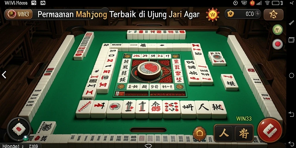 Tangkapan layar WIN33 menunjukkan gameplay Mahjong yang menyenangkan dan menarik.